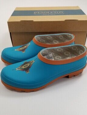Pendleton Pagosa Spring Clog Shoes Turquoise 9 NIB
